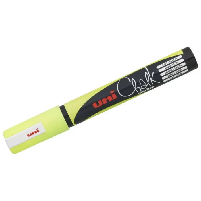 Supertrend Chalk 1.8-2.5 mm Yuvarlak Uç Su Bazlı Sıvı Tebeşir Kalemi Fosforlu Sarı