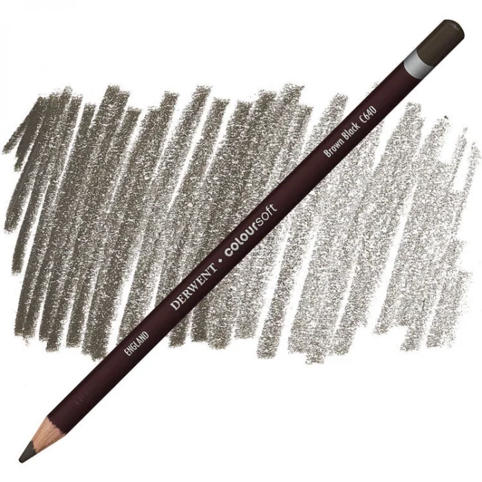 Supertrend Coloursoft Pencil Yumuşak Kuruboya Kalemi C640 Brown Black