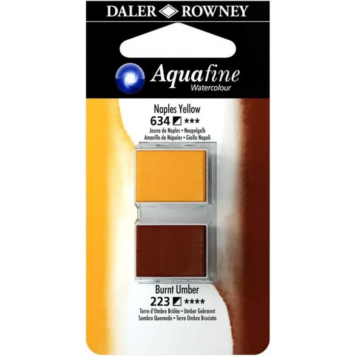 Supertrend Aquafine 1/2 Tablet Sulu Boya 2li Set NAPLES YELLOW / BURNT UMBER