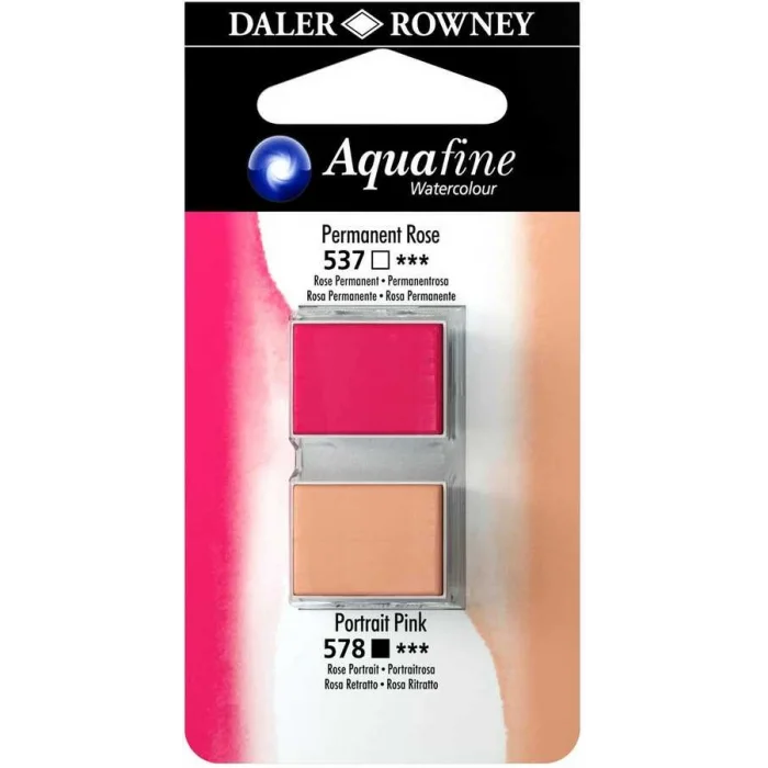Supertrend Aquafine 1/2 Tablet Sulu Boya 2li Set PERMANENT ROSE / PORTRAIT PINK