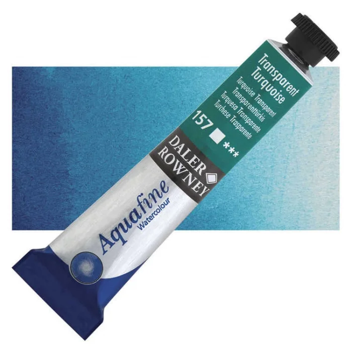 Supertrend Aquafine Tüp Sulu Boya 8 ml. 157 TRANSPARENT TURQUOISE