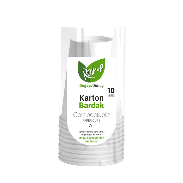 Supertrend Doğa Dostu Karton Bardak 7oz 10lu