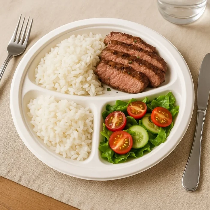 Supertrend Doğa Dostu Tabak 26cm 3 Gözlü 10lu