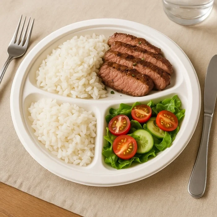 Supertrend Doğa Dostu Tabak 26cm 3 Gözlü 25li