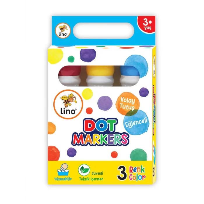 Supertrend Dot Markers Yıkanabilir Keçeli Boya Kalemi 3 Renk