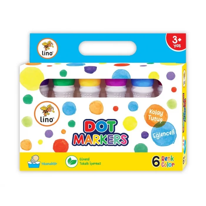 Supertrend Dot Markers Yıkanabilir Keçeli Boya Kalemi 6 Renk