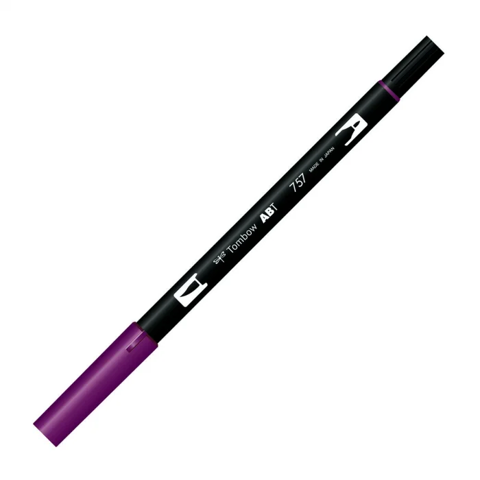 Supertrend Dual Brush Pen Grafik Çizim Kalemi 757 Port Red