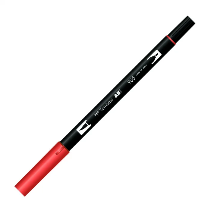 Supertrend Dual Brush Pen Grafik Çizim Kalemi 905 Red