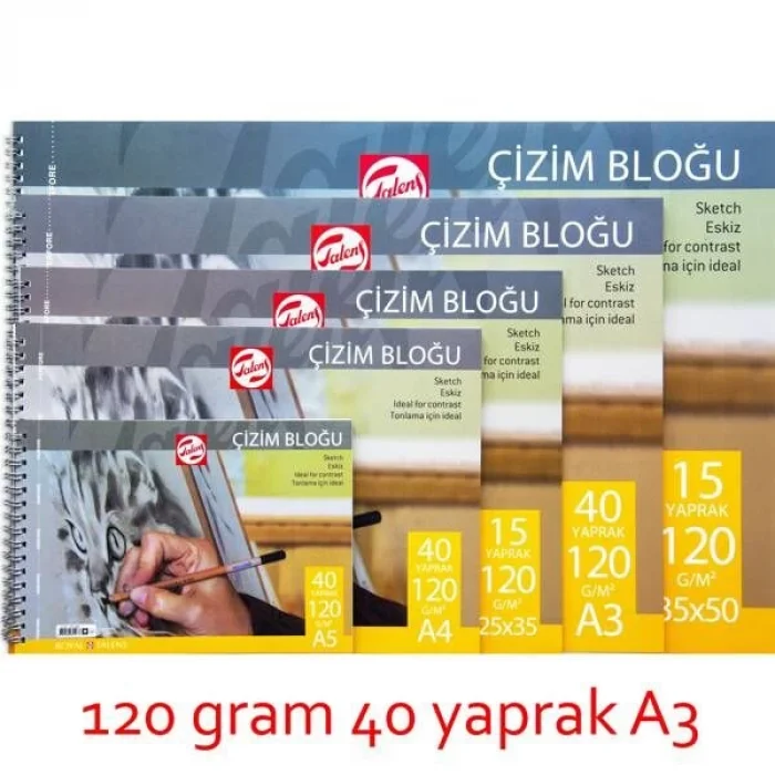 Supertrend Eskiz Çizim Defteri 120 gr. A3 40 yp.