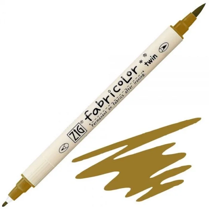 Supertrend Fabricolor Twin Çift Uçlu Kumaş Tekstil Boyama Kalemi DARK OATMEAL