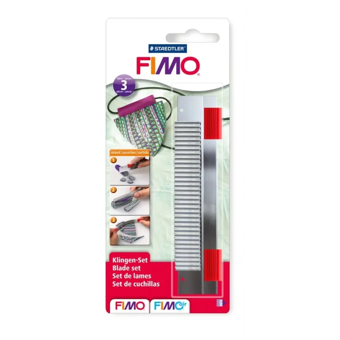 Supertrend Fimo Cutter Polimer Kil Kesme Bıçakları 3lü Set (Sert, Esnek ve Tırtıklı)
