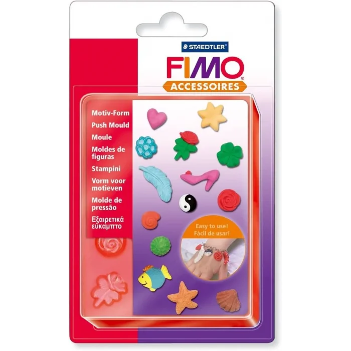 Supertrend Fimo Push Mould Esnek Silikon Polimer Kil Kalıbı TAKI