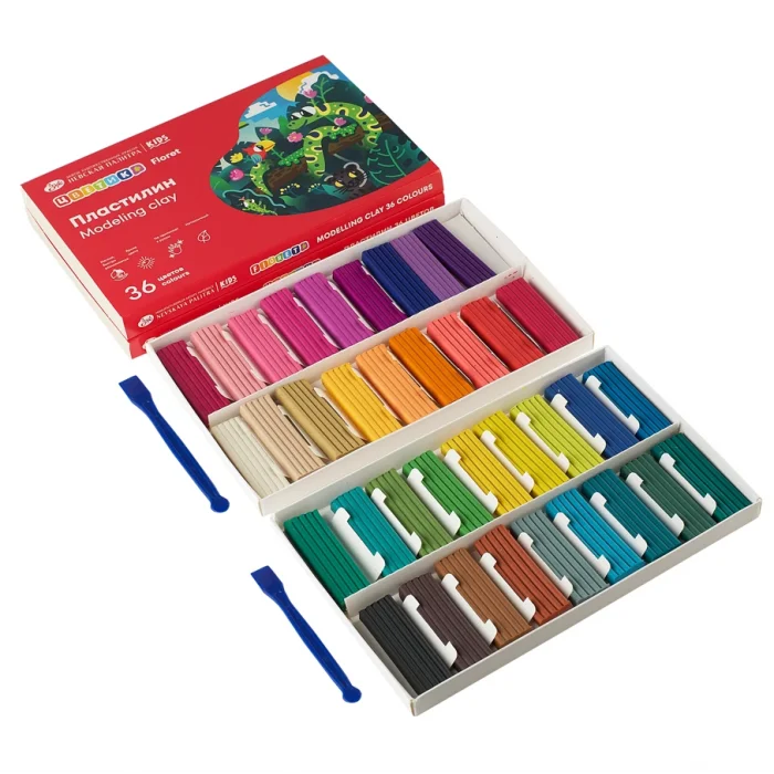 Supertrend Floret Plastilin Model Hamuru Seti 36 Renk x 15 gr.