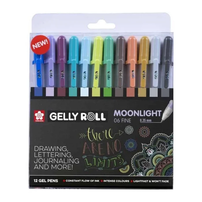 Supertrend Gelly Roll Jel Mürekkepli Kalem Seti Moonlight Cosmos Set 12 Renk