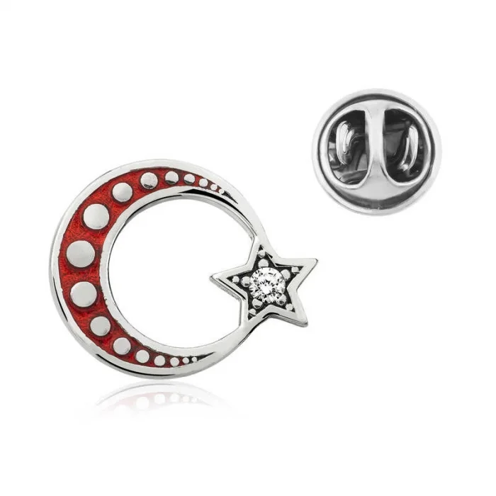 Supertrend Gümüş Ay Yıldız Rozet