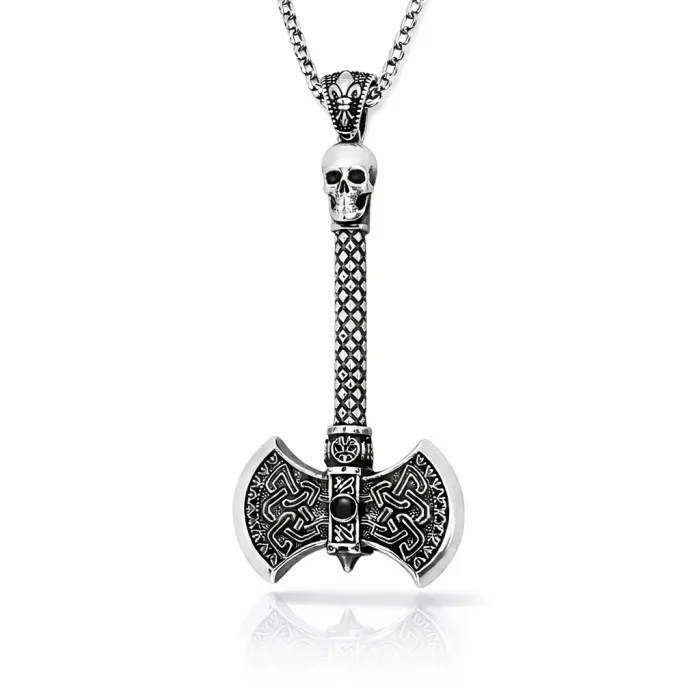 Supertrend Gümüş Balta Erkek Kolye