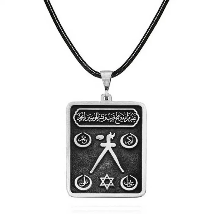 Supertrend Gümüş Barbaros Hayrettin Paşa Sancağı İşlemeli Kolye