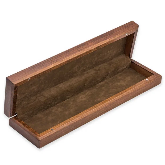 Supertrend Gümüş Çiçek Desenli Ahşap Tesbih Kutusu