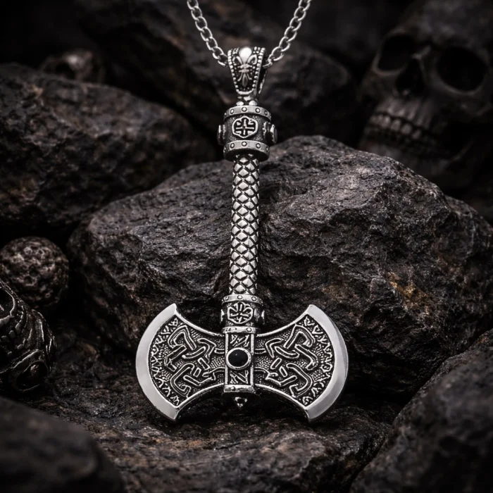 Supertrend Gümüş Çift Taraflı Balta Kolye