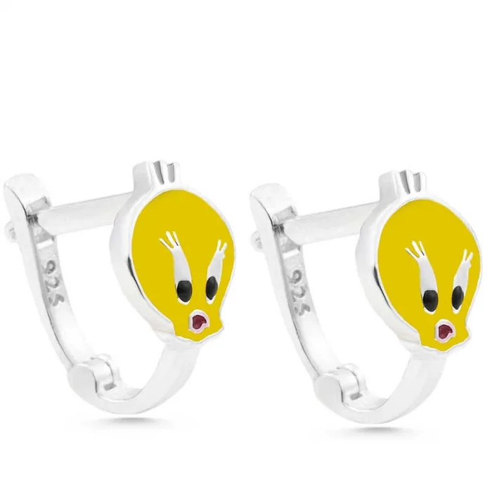 Supertrend Gümüş Civciv Çocuk Küpesi