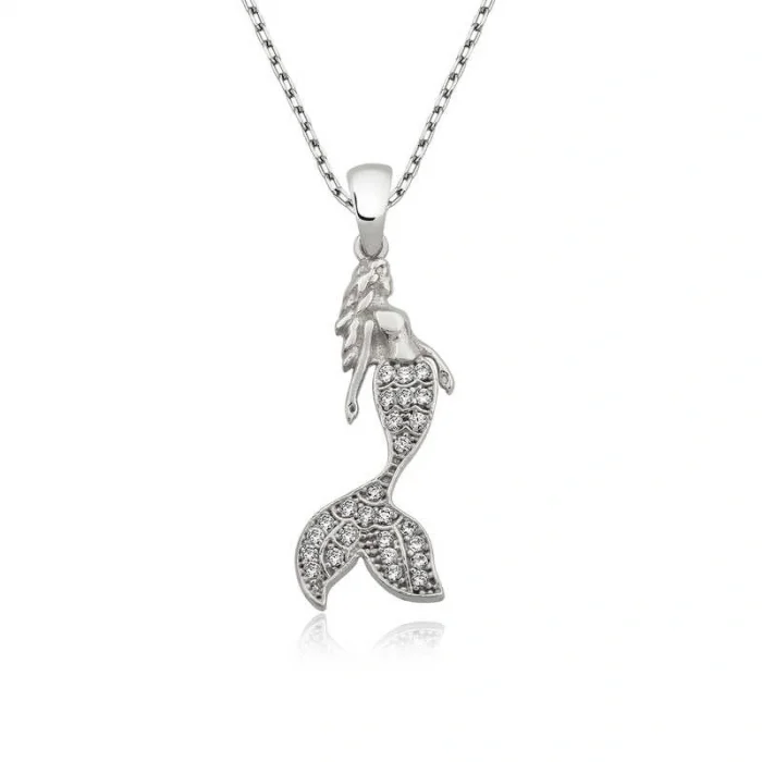 Supertrend Gümüş Deniz Kızı Bayan Kolye