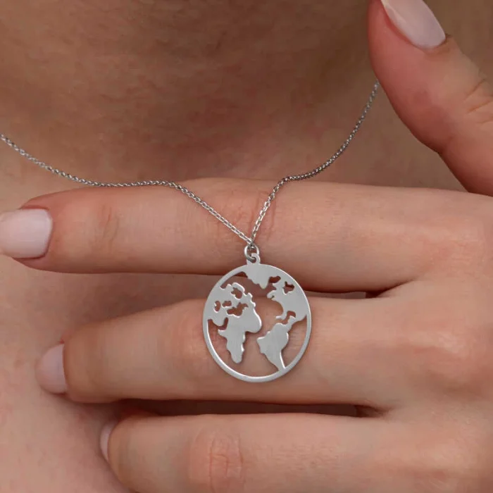 Supertrend Gümüş Dünya Kadın Kolye