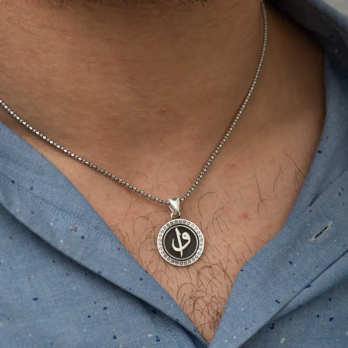 Supertrend Gümüş Elif Vav Kolye