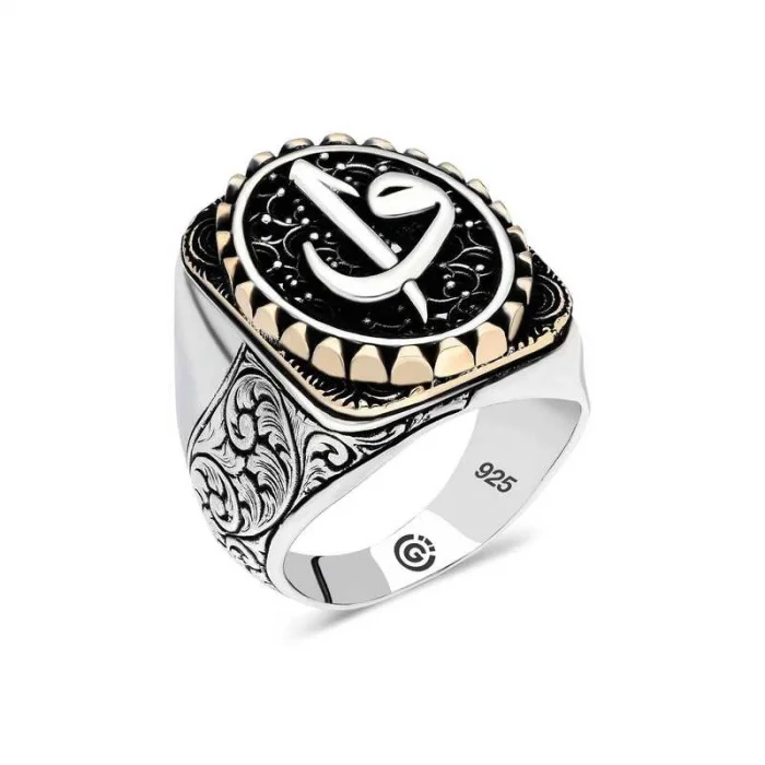 Supertrend Gümüş Elif Vav Oval Erkek Yüzük