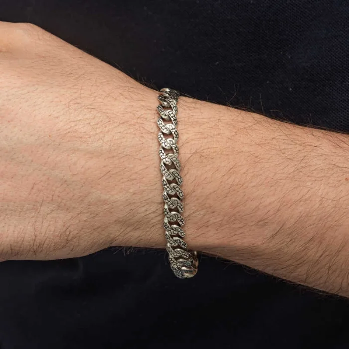 Supertrend Gümüş Elişi Örgü Gurmet Erkek Bileklik