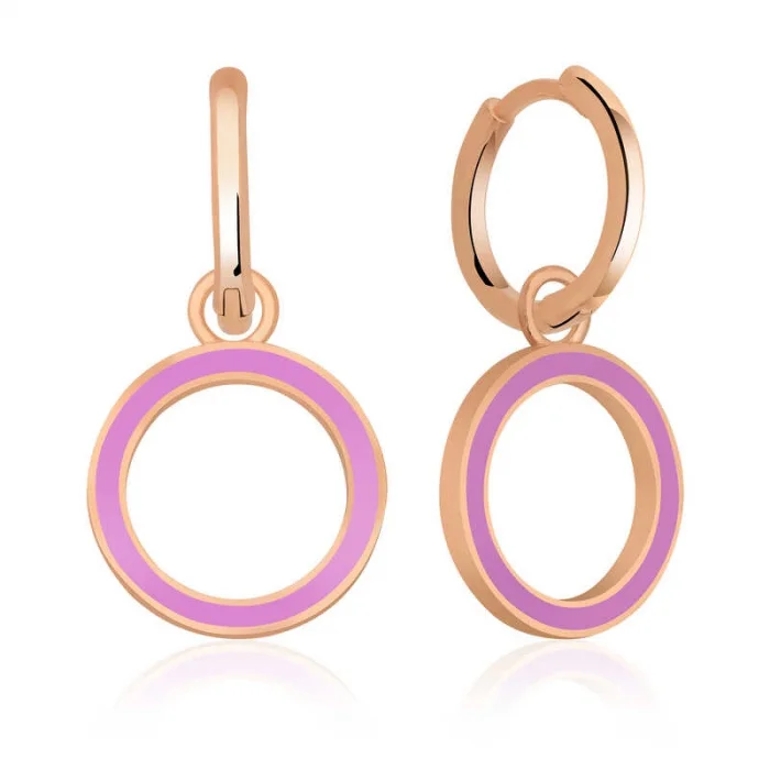 Supertrend Gümüş Fosforlu Lila Oval Küpe