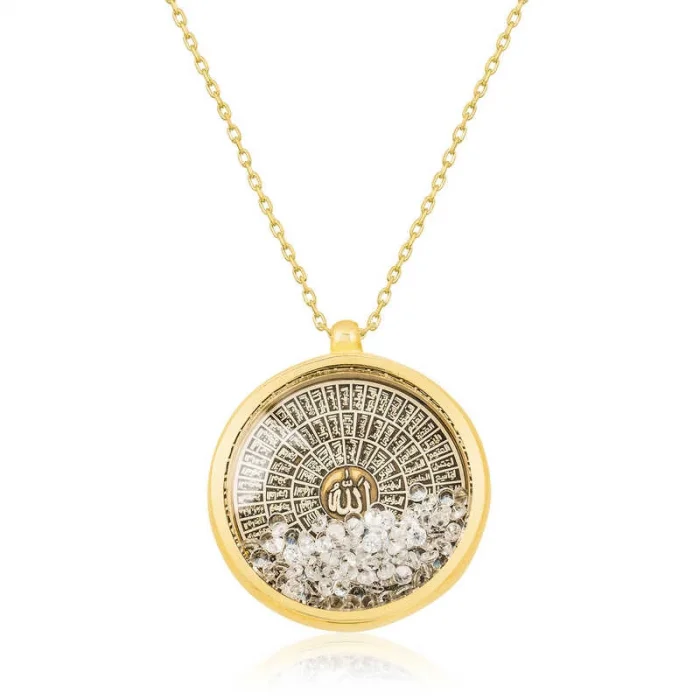 Supertrend Gümüş Gold Esmaül Hüsna Bayan Kolye