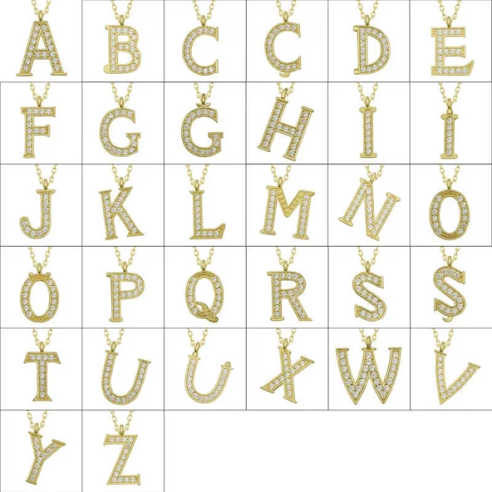 Supertrend Gümüş Gold İ Harfi Kadın Kolye