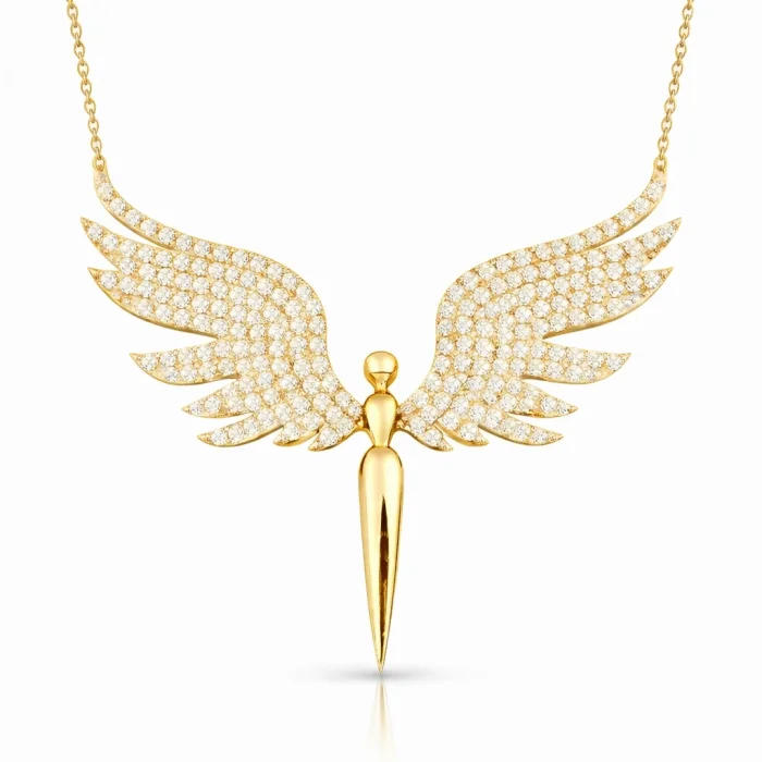 Supertrend Gümüş Gold Mikail Meleği Kadın Kolye