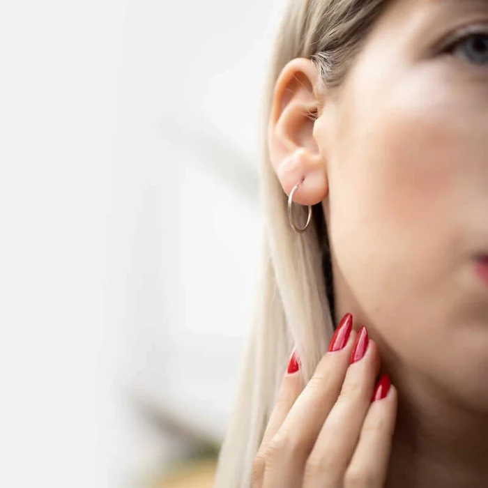 Supertrend Gümüş Halka Küpe