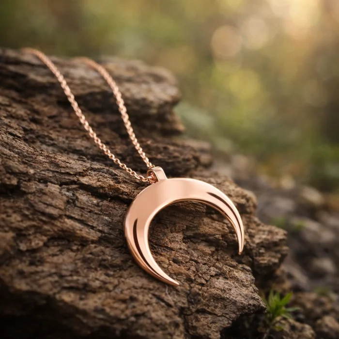 Supertrend Gümüş Hilal Kolye