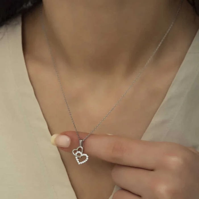 Supertrend Gümüş Kalp Bayan Kolye