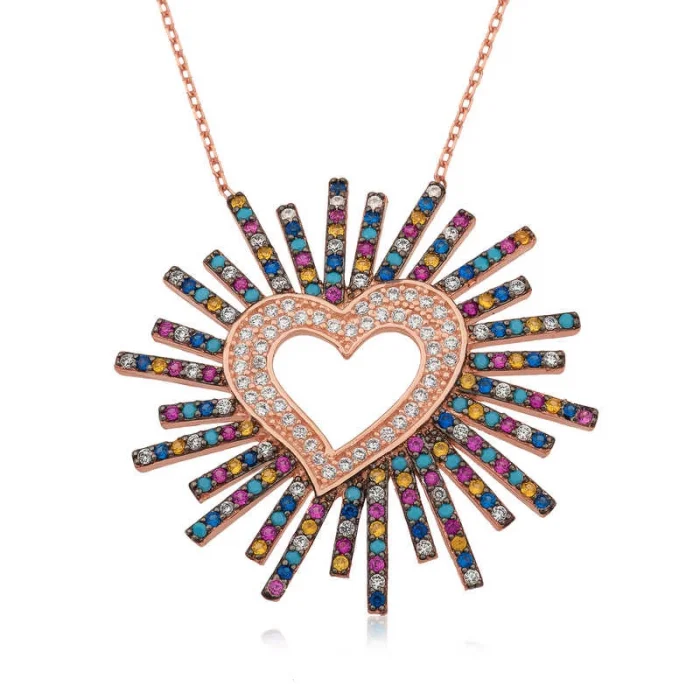 Supertrend Gümüş Kalpli Bayan Kolye