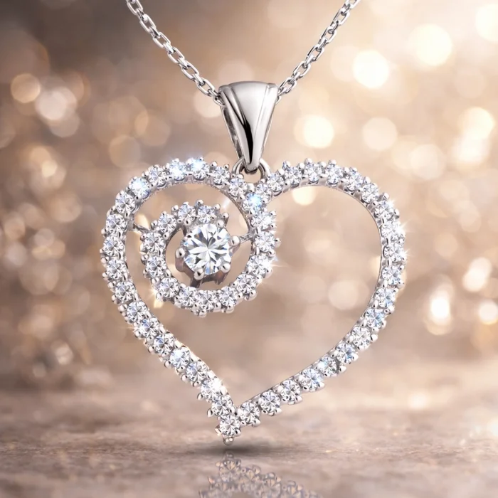 Supertrend Gümüş Kalpli Bayan Kolye