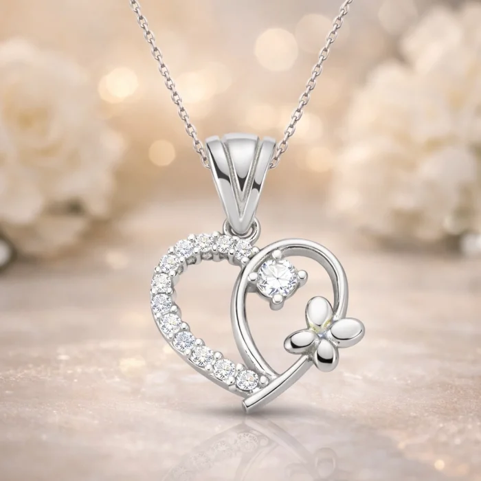 Supertrend Gümüş Kalpli Bayan Kolye