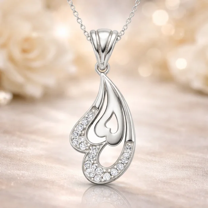 Supertrend Gümüş Kalpli Bayan Kolye