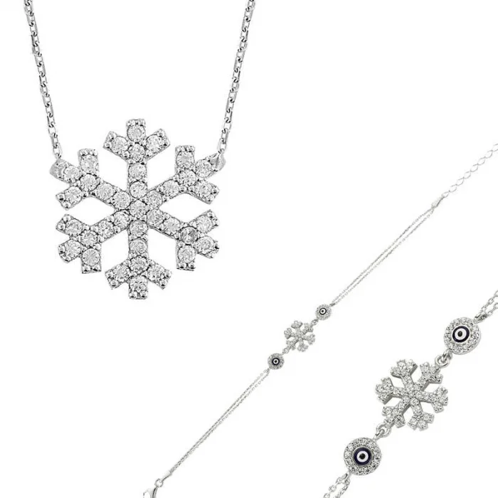 Supertrend Gümüş Kar Tanesi Bayan Set