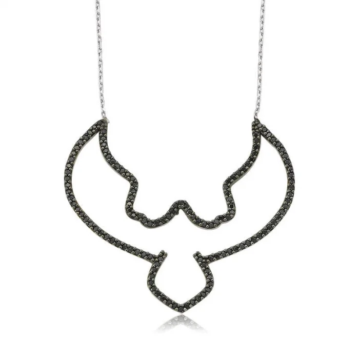 Supertrend Gümüş Kara Kartal Bayan Kolye