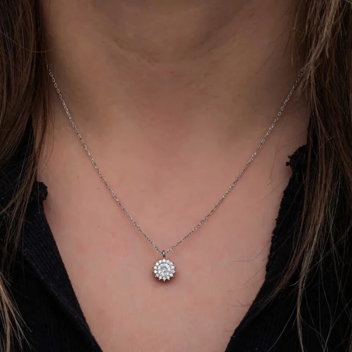 Supertrend Gümüş Minimal Yuvarlak Anturaj Kadın Kolye