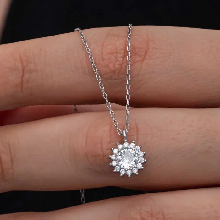 Supertrend Gümüş Minimal Yuvarlak Anturaj Kadın Kolye