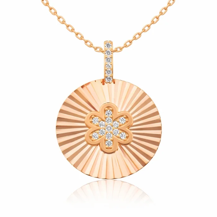 Supertrend Gümüş Rose Fırfırlı Çiçek Bayan Kolye