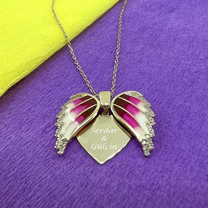 Supertrend Gümüş Rose Kalpli İsimli Bayan Kolye