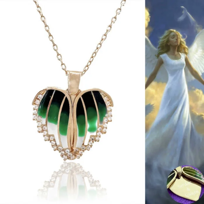 Supertrend Gümüş Rose Kalpli İsimli Bayan Kolye