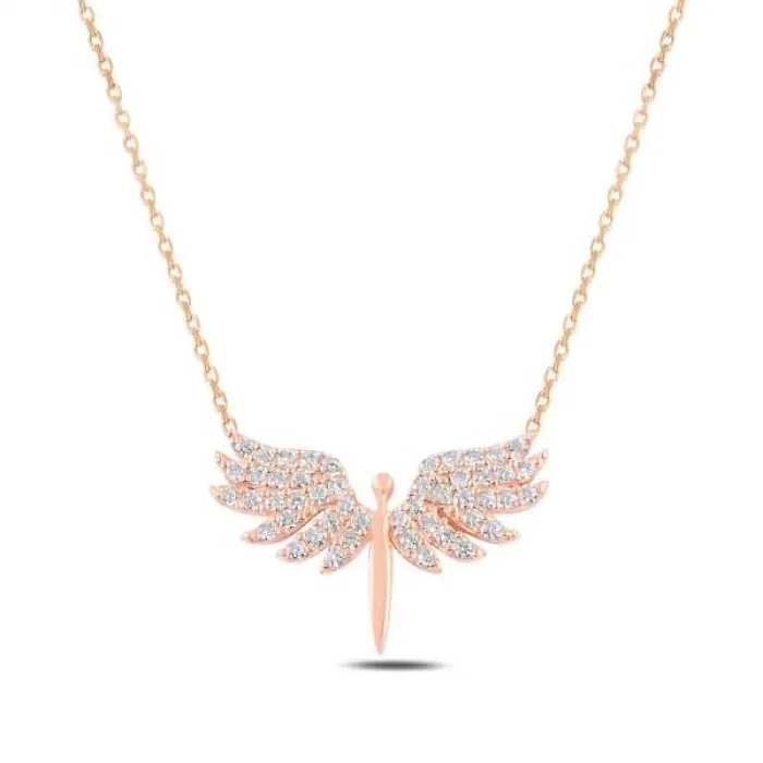 Supertrend Gümüş Rose Mikail Meleği Bayan Kolye