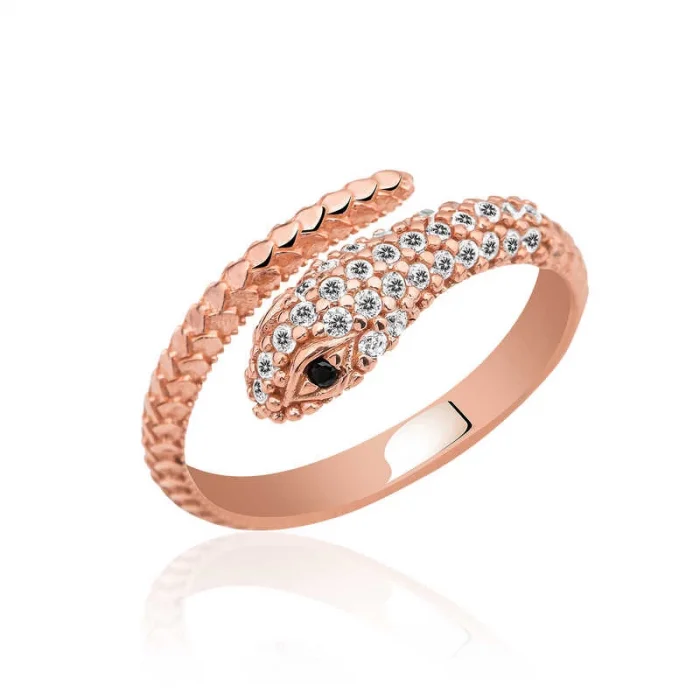 Supertrend Gümüş Rose Yılan Yüzük