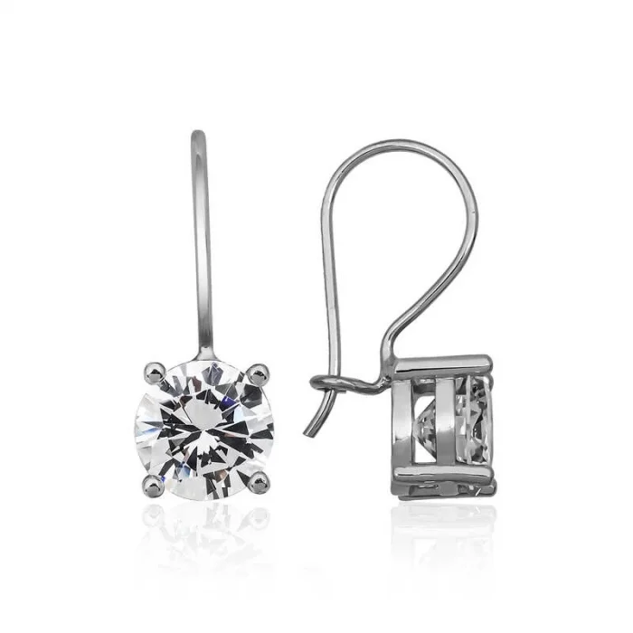 Supertrend ​gümüş Sallantılı Tek Taş Küpe